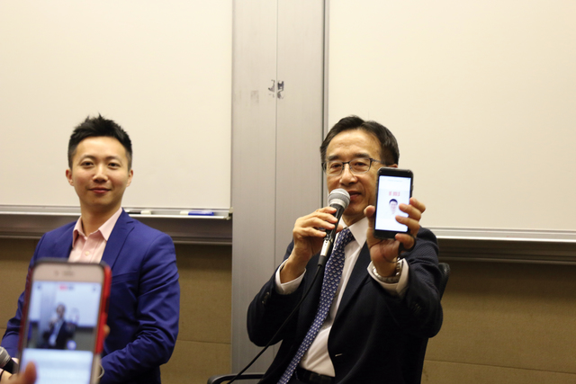 Mr. James Tien (right) and Mr. Dominic Lee (left)