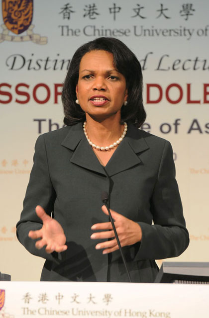 Former US Secretary of State on Asia's Future<br><br>Prof. Condoleezza Rice, Former US Secretary of State lectures on the future of Asia