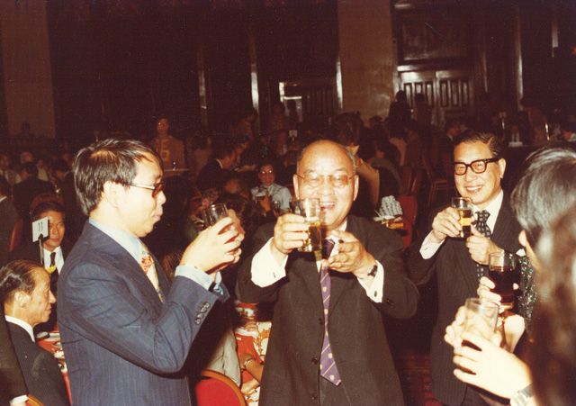 At the farewell dinner for Dr. Choh-ming Li in September 1978