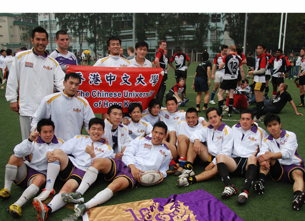 In March 2011, the Men's Rugby Team of CUHK won their first intervarsity championship, beating HKUST at a game of Seven-a-side Rugby played at the HKU field.