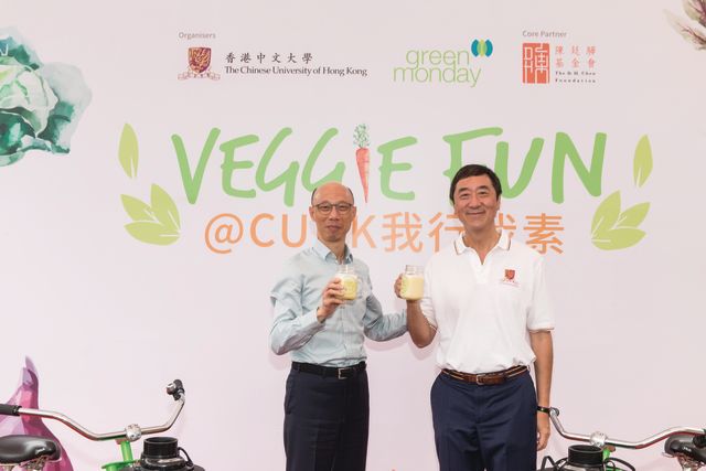 Mr. Wong Kam-sing (left) and Prof. Joseph J.Y. Sung (right)