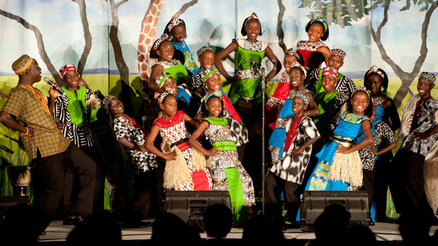 The Watoto Children's Choir, consisting of children orphaned by AIDS or the war in Uganda, re-visited the Chinese University and sang at Ho Sin Hang Hall, S.H. Ho College, on 29 February 2012.