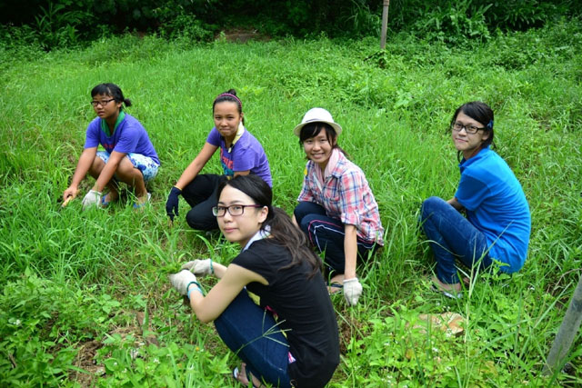 CUHK I‧CARE Programme─Christian Zheng Sheng College Service Project<br><br>CUHK students participating in various manual work on Zheng Sheng campus