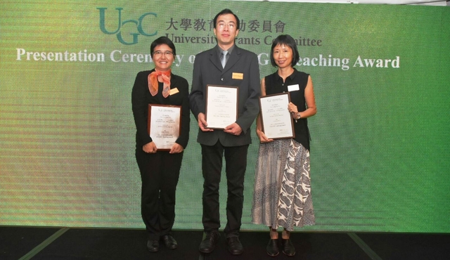 左起：梁美仪教授、王永雄博士、赵茱莉博士